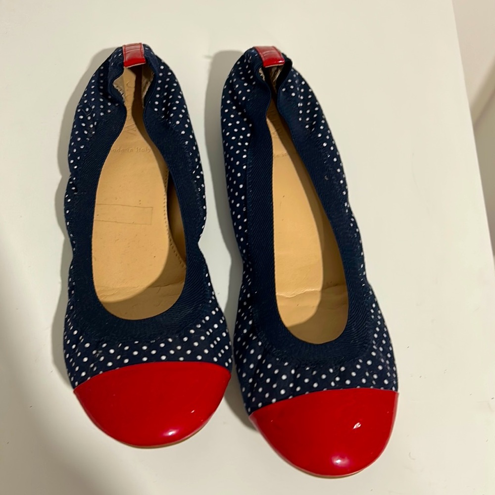 J. Crew polka dot flats